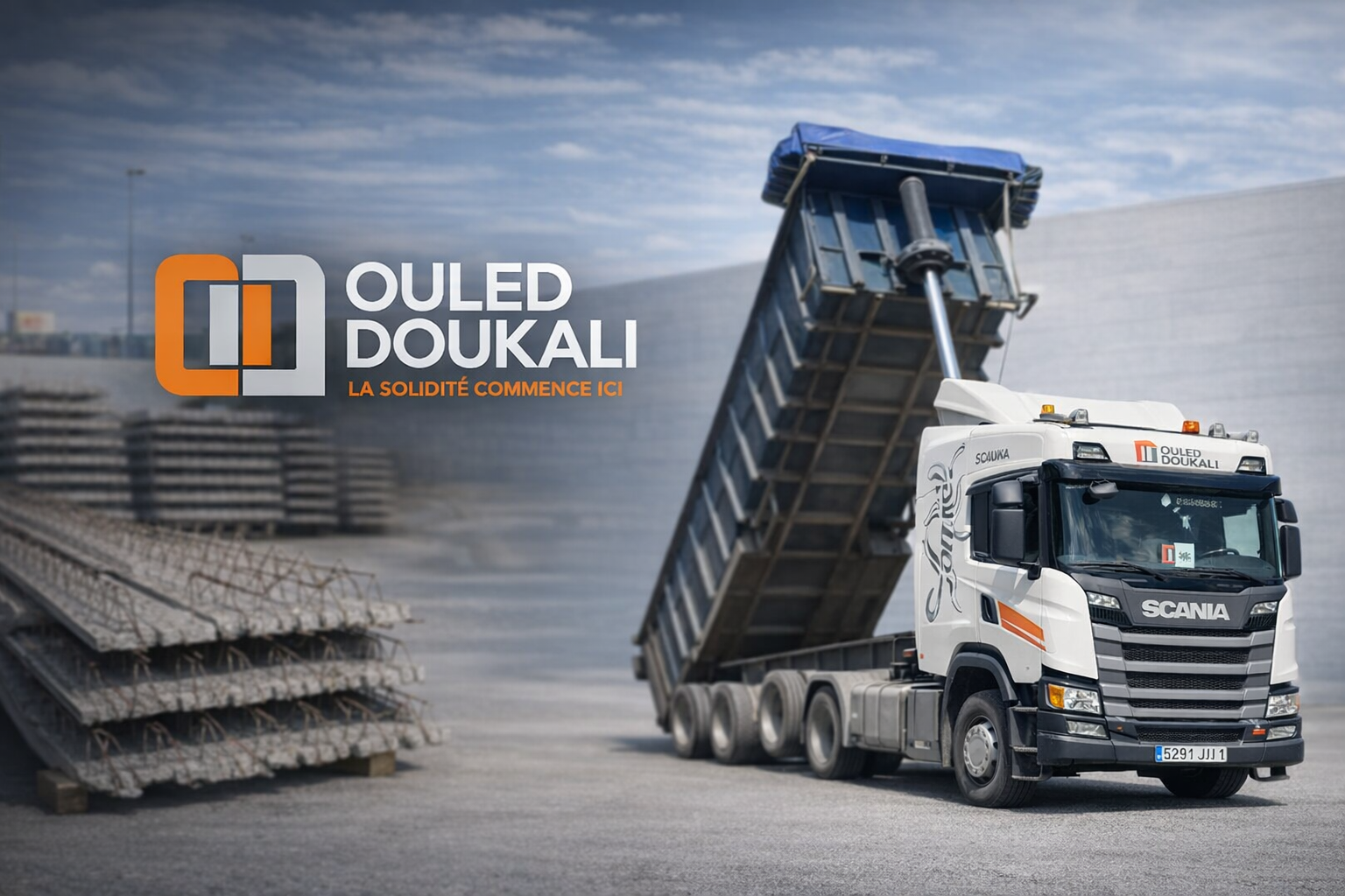 Ouleddoukali — Livraison de matériaux de construction à Salé et Rabat